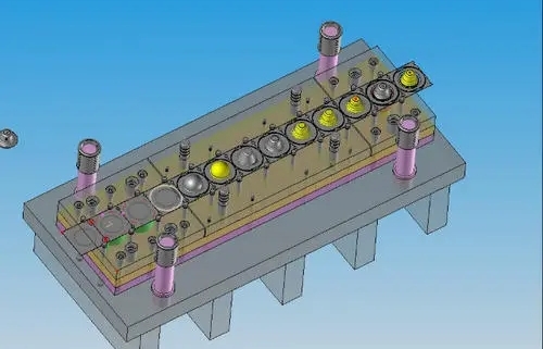 Multi-station progressive die