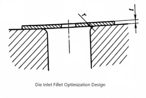 Die Inlet Fillet Optimization Design